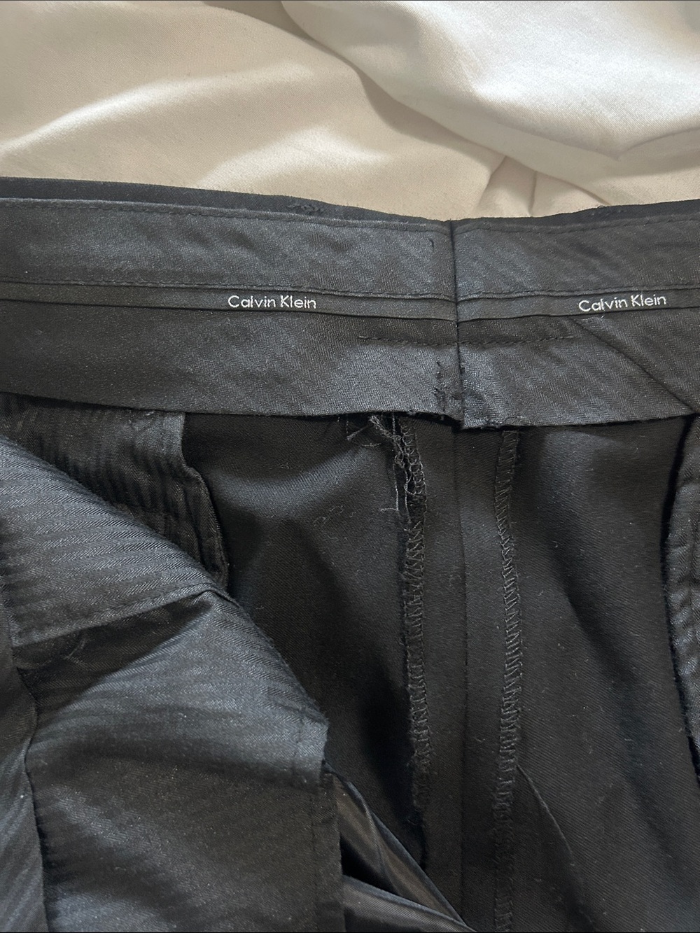 Calvin Klein Black Tailored Dress Pants